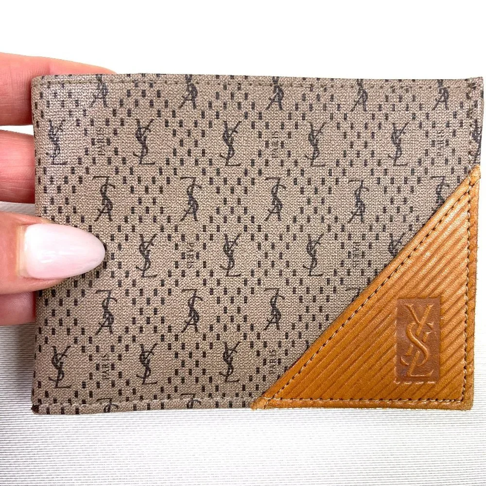 Auc YSL Vintage Monogram bi-fold wallet ID window - Picture 7 of 12